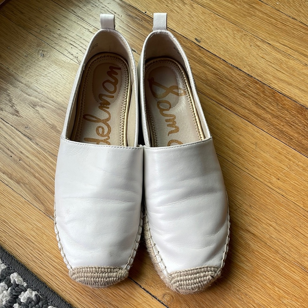 Sam Edelman White Espadrilles size 8